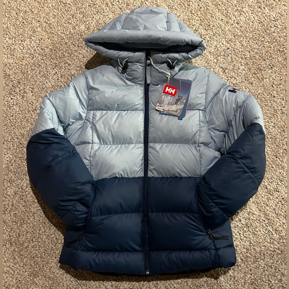 New Helly Hansen Women’s Insulated Puffy Jacket Blue - Size S NWT